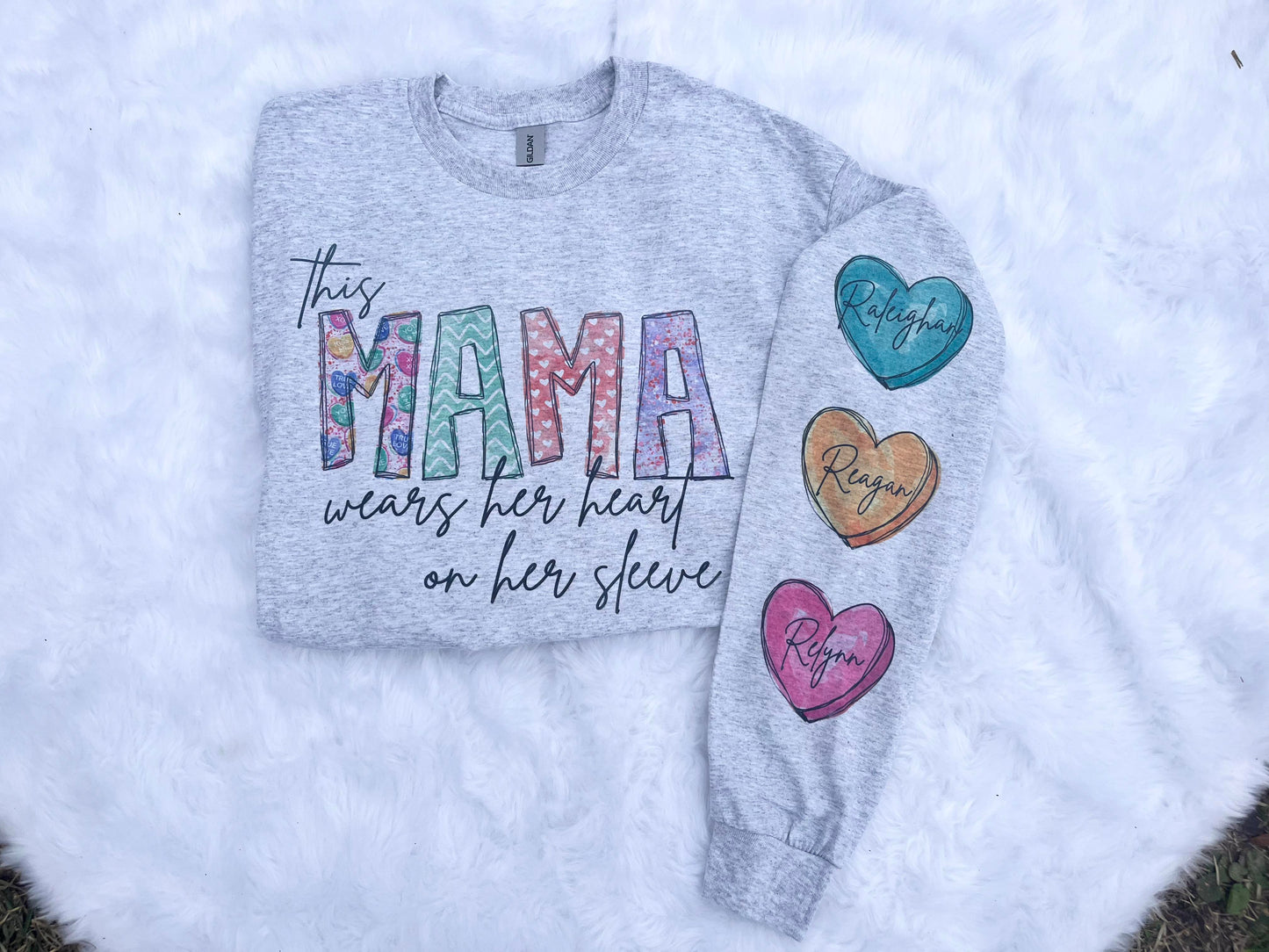 This Mama wears her heart on her sleeve