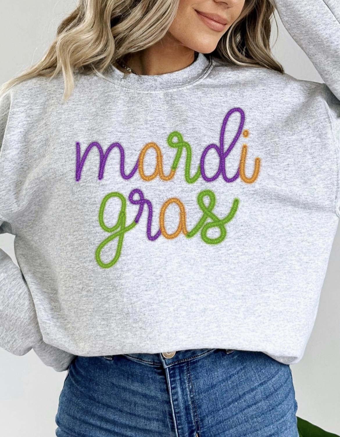 Faux Mardi Gras Tinsel