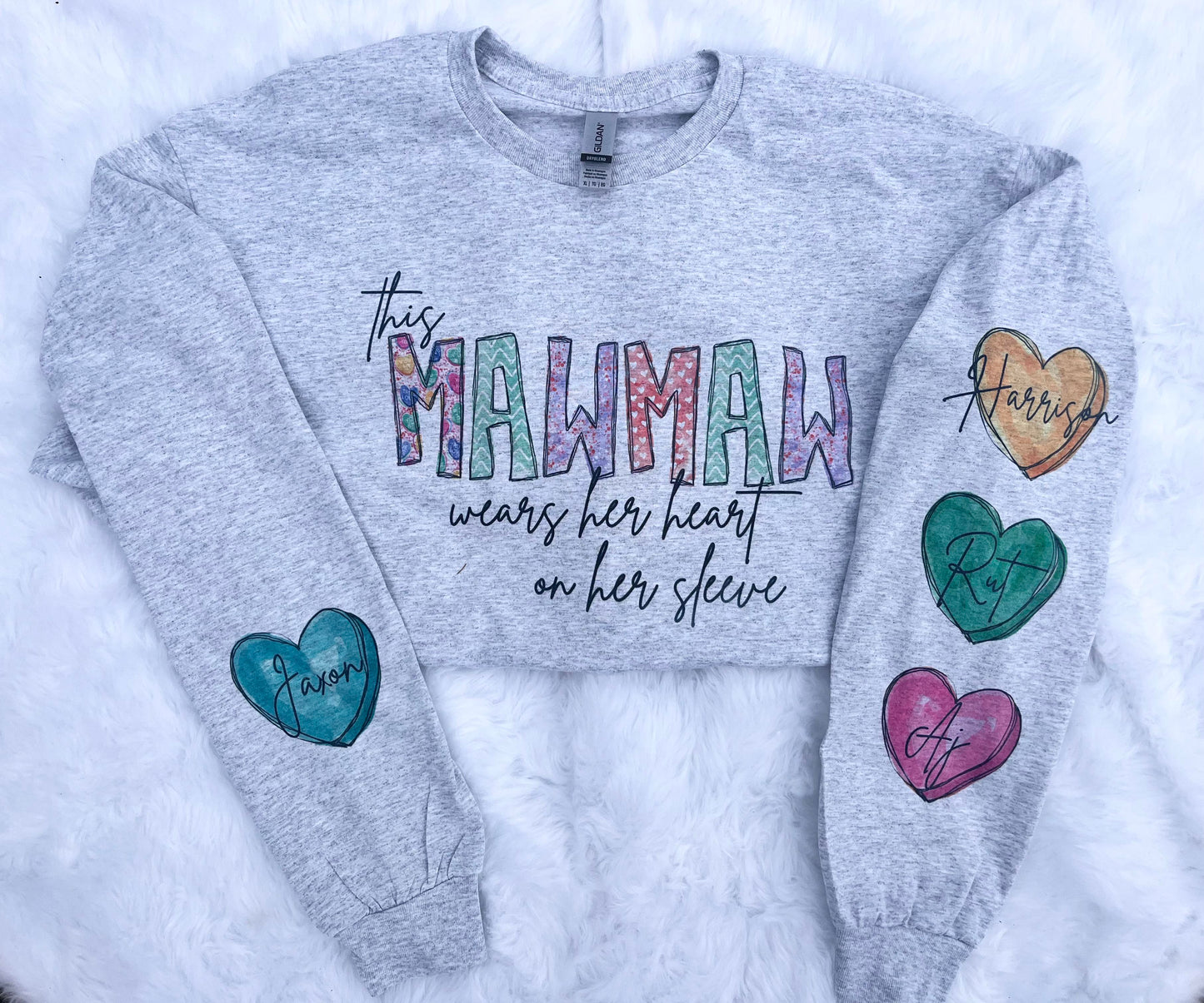 This Mama wears her heart on her sleeve