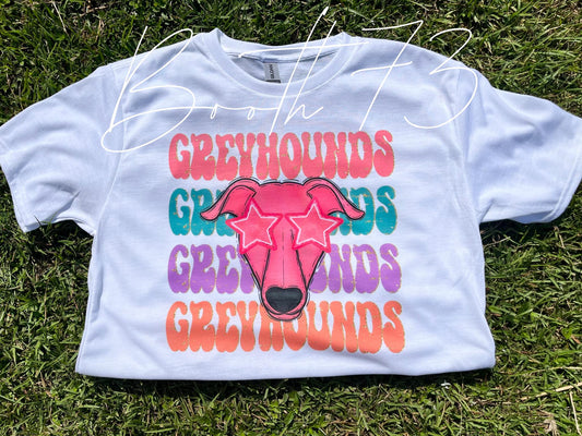 Preppy Pastel Greyhound Tee