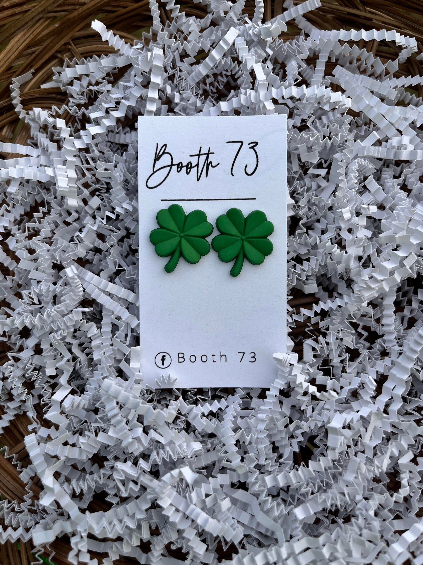 St. Patrick's Day Clover Studs