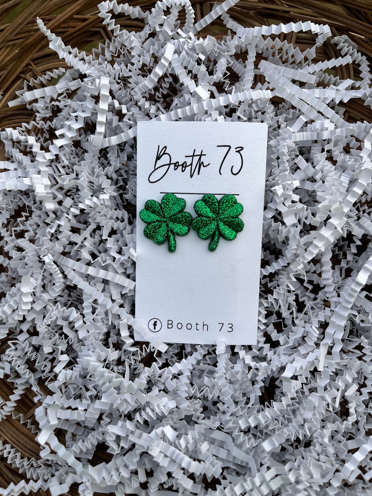 St. Patrick's Day Clover Studs