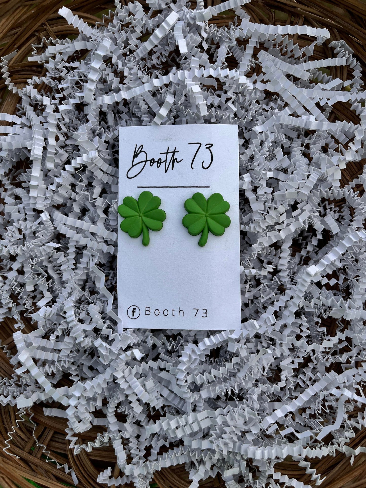St. Patrick's Day Clover Studs