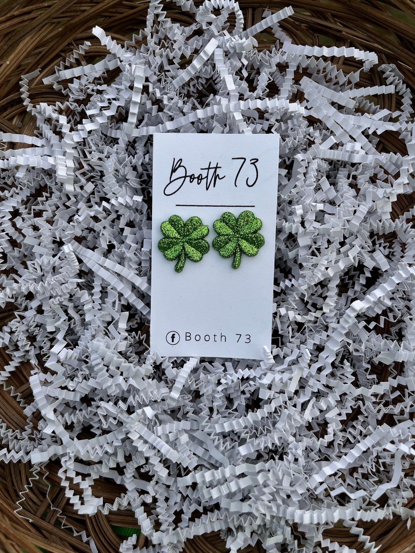 St. Patrick's Day Clover Studs